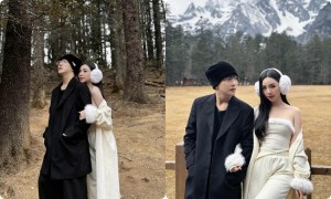 Hé lộ bộ ảnh nét căng của Quỳnh Kool và B Trần, loạt cử chỉ tình tứ gây sốt hậu nghi vấn “phim giả tình thật”