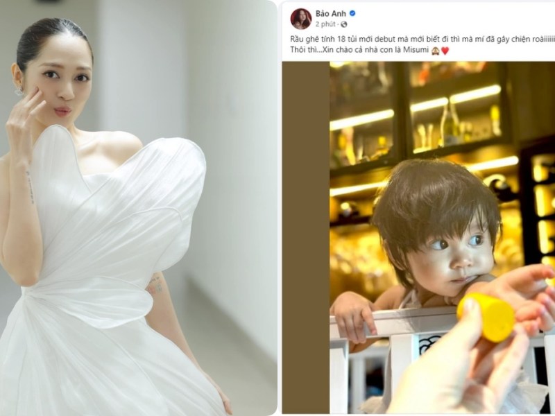 Bảo Anh lại công khai dung mạo và thông tin con gái đầu&nbsp;lòng