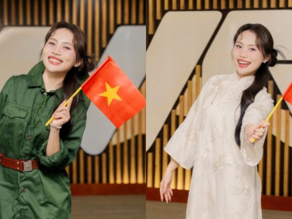 Phương Mỹ Chi xúc động trước thềm biểu diễn trong đại lễ của đất&nbsp;nước