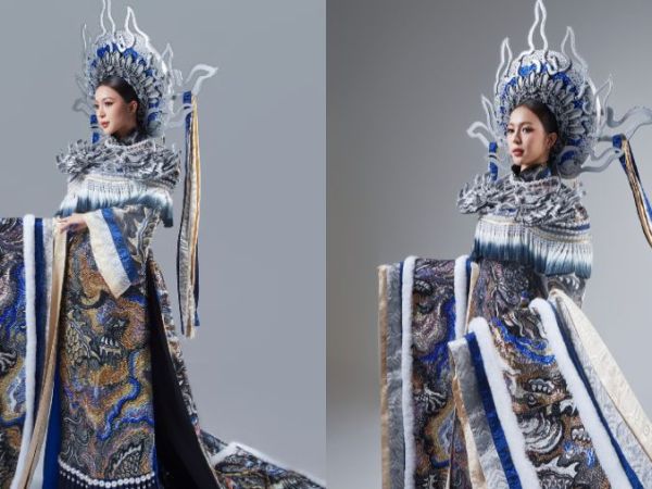Hoa hậu Kiều Duy căng thẳng, suýt khóc trước khi thi National Costume tại Miss&nbsp;International