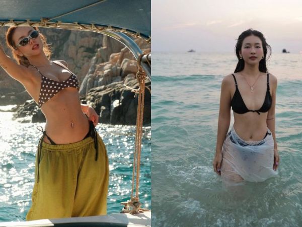 Nắng nóng chưa là gì khi Phương Ly – Văn Mai Hương cùng “đốt mắt” với màn đọ dáng bikini cực&nbsp;cháy